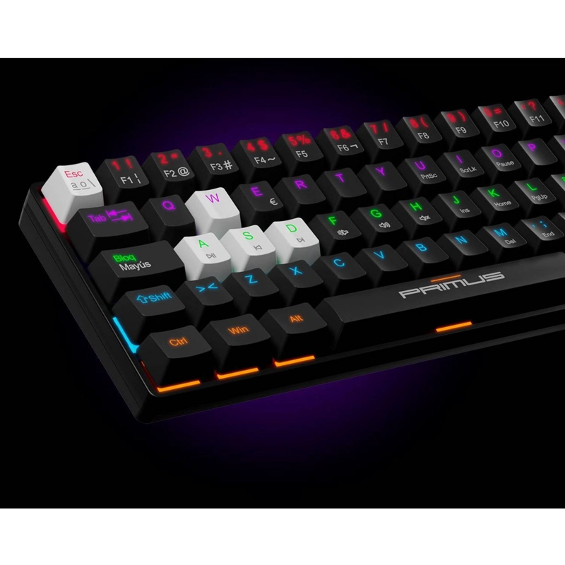 TECLADO MECANICO PRIMUS BALLISTA61T 61 TECLAS RGB NEGRO - 3