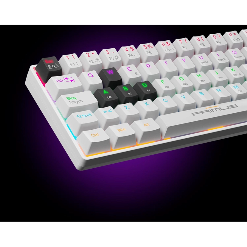TECLADO MECANICO PRIMUS BALLISTA61T BLANCO RGB BLANCO - 3
