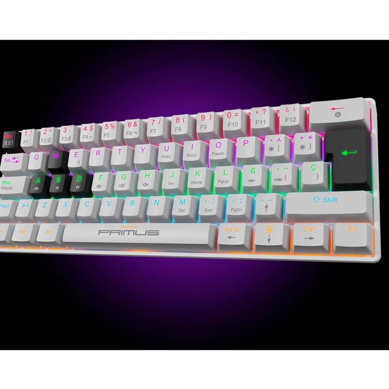 TECLADO MECANICO PRIMUS BALLISTA61T BLANCO RGB BLANCO - 5