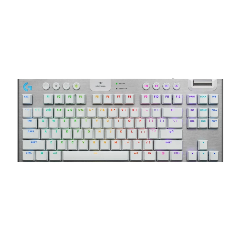 TECLADO GAMER INALAMBRICO LOGITECH G915 X TKL BLANCO - 1