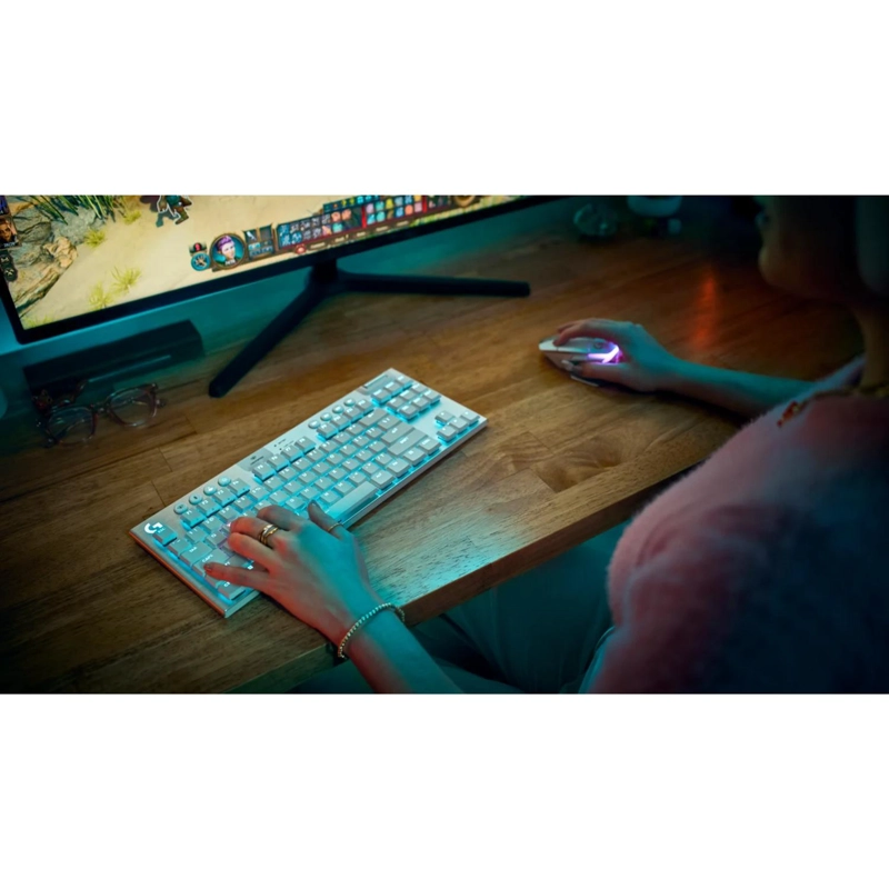 TECLADO GAMER INALAMBRICO LOGITECH G915 X TKL BLANCO - 6