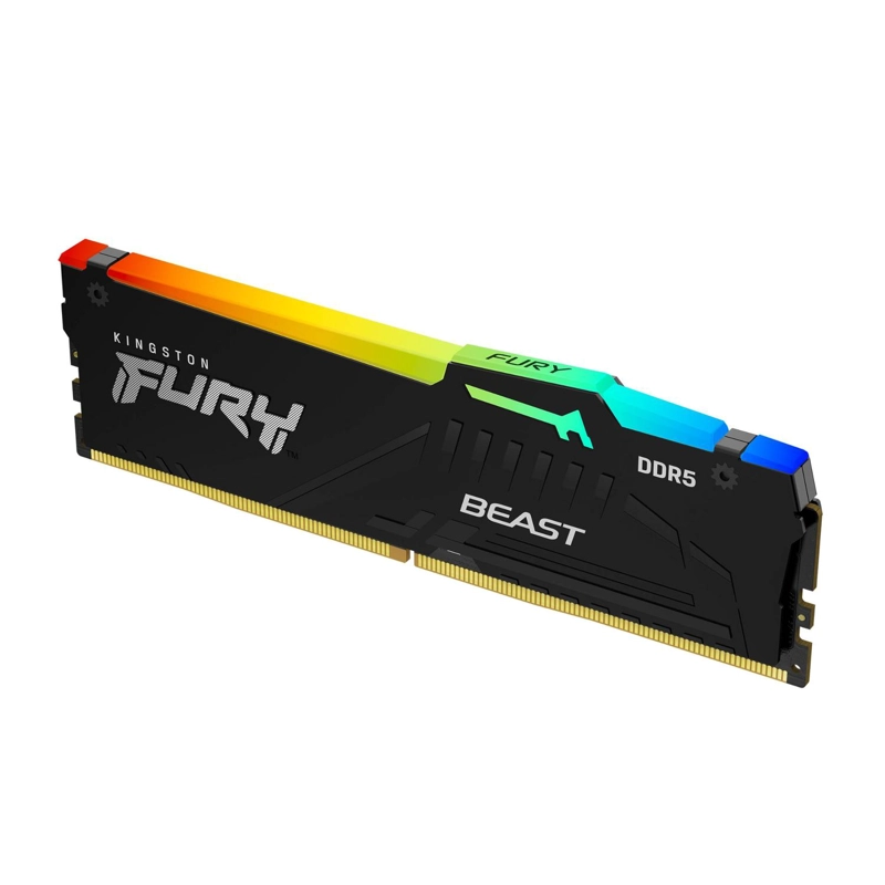 MEMORIA RAM KINGSTON FURY BEAST RGB 8GB DDR5 5600MTS - 1