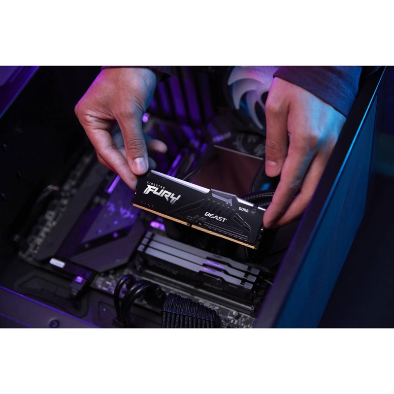 MEMORIA RAM KINGSTON FURY BEAST RGB 8GB DDR5 5600MTS - 6