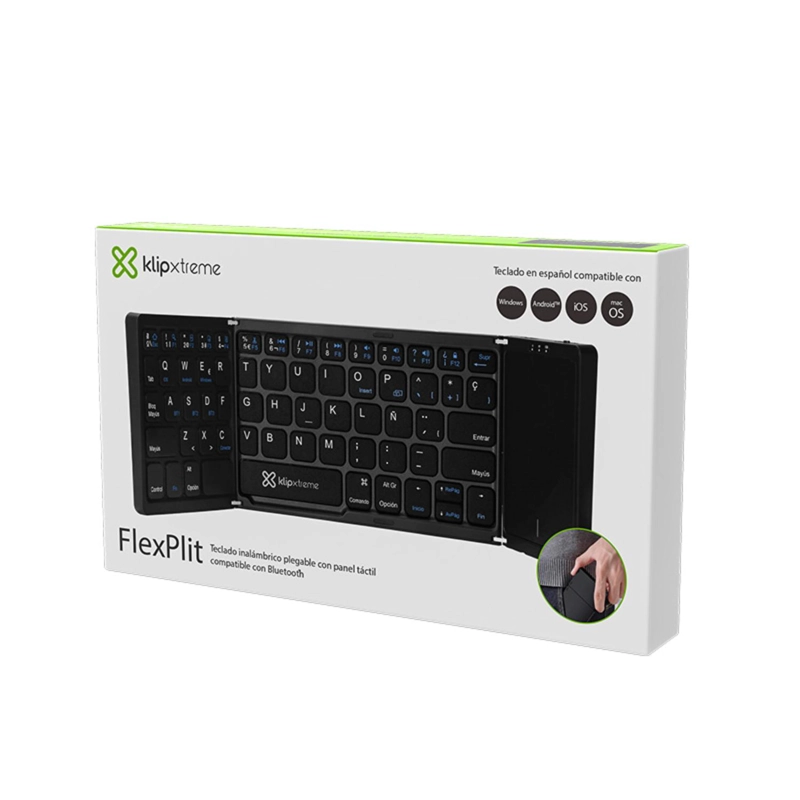 TECLADO INALAMBRICO PLEGABLE FLEXPLIT BLUETOOTH CON TOUCH - 5