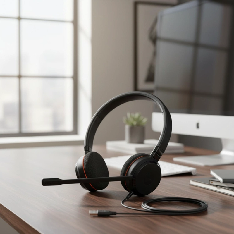 AURICULARES JABRA EVOLVE 20 DUO USB-C USB-A ESTE REO - 4