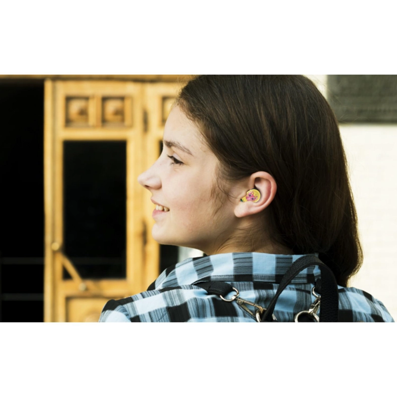AUDIFONOS TWS STITCH INALAMBRICOS CON ESTUCHE CARGA AMARILLO - 5