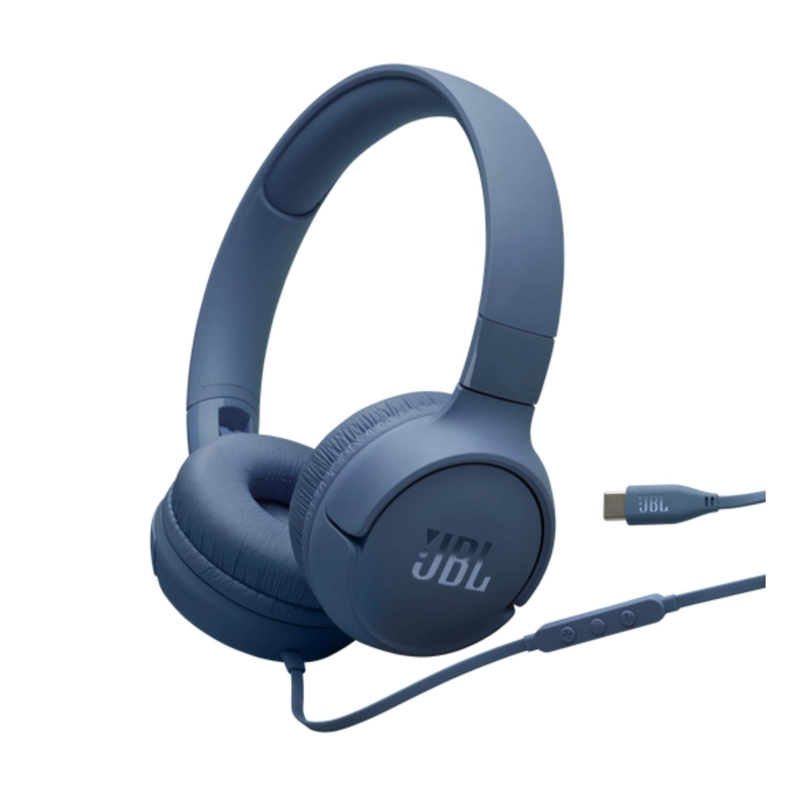 AUDIFONOS JBL TUNE 520C CON CABLE USB-C AZUL - 1