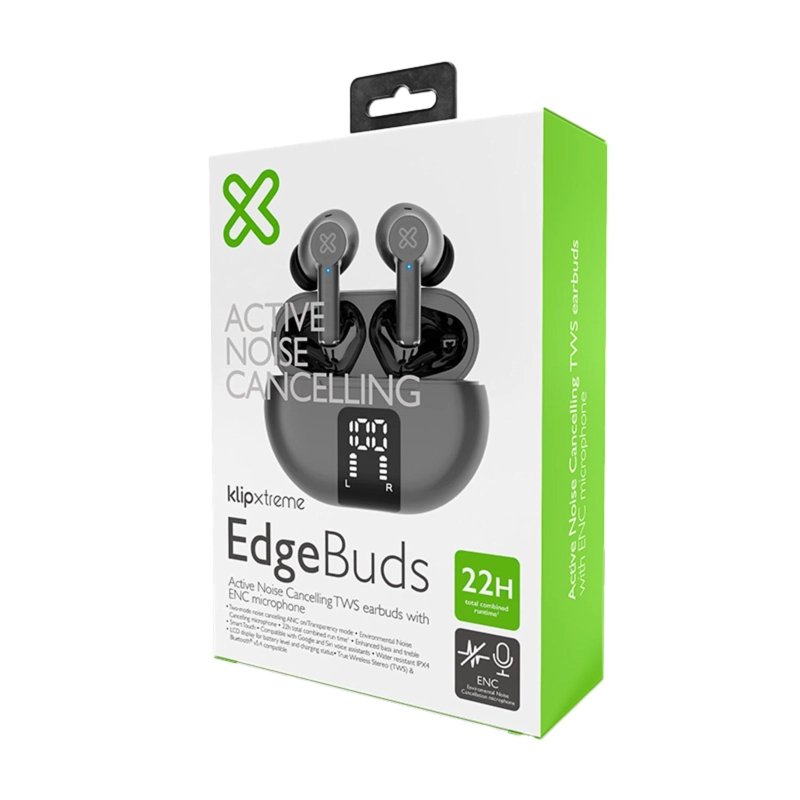 AUDIFONOS INALAMBRICOS EDGEBUDS GRIS - 2