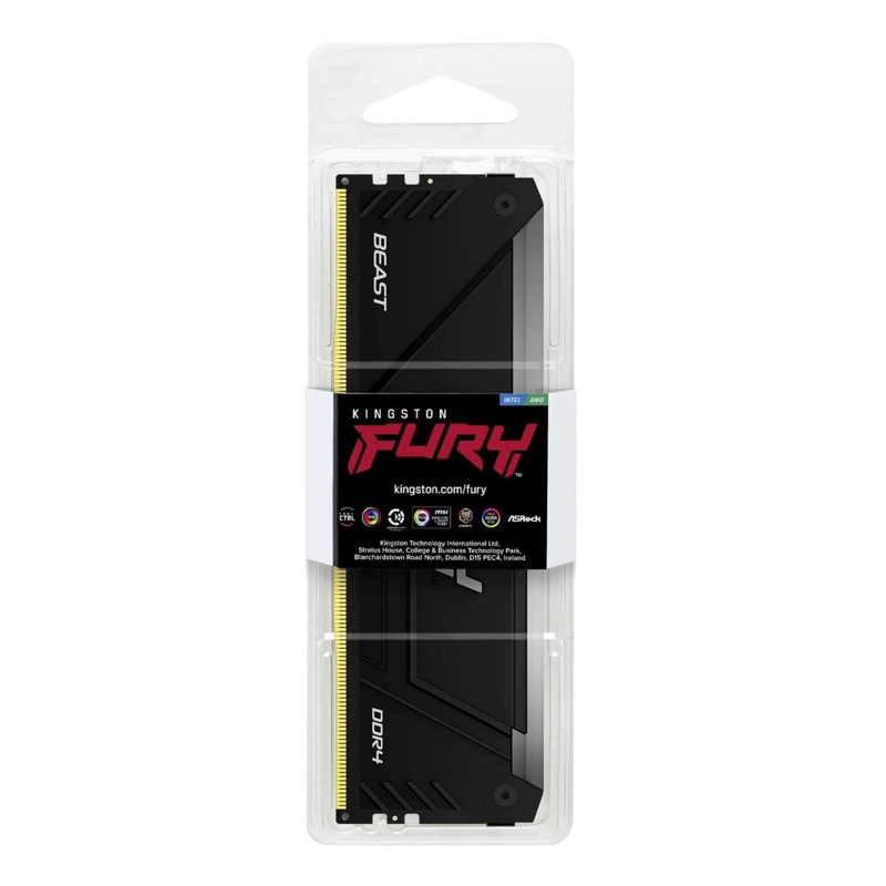 MEMORIA RAM KINGSTON FURY BEAST RGB 16 GB DDR4 3600MTS - 3