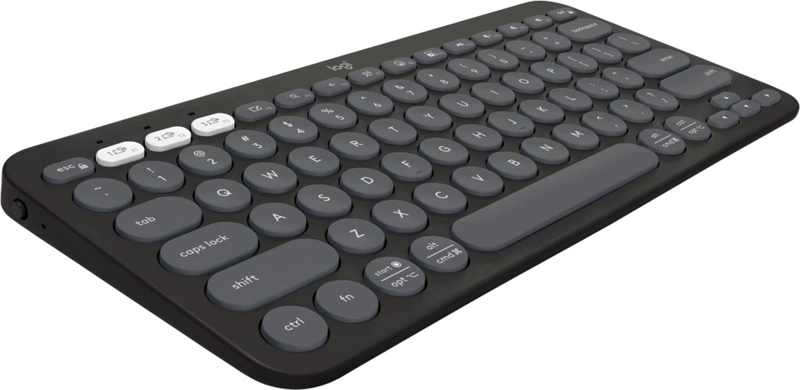 TECLADO PEBBLE KEYS 2 K380S RF INALAMBRICO + BLUETOOTH QWERTY GRAFITO - 2