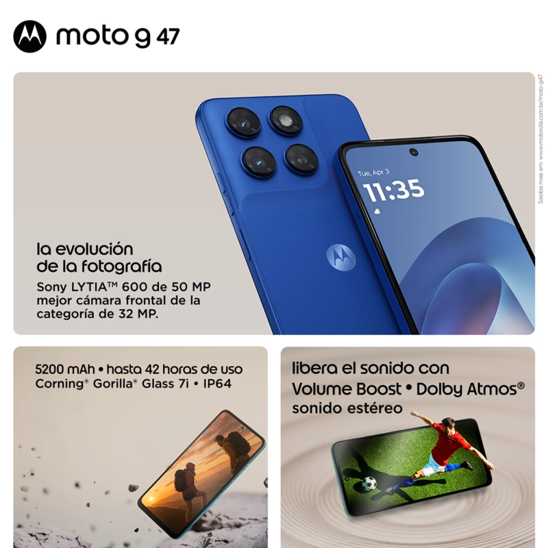 SMARTPHONE MOTOROLA MOTO G47 5G 128GB 4GB GRIS - 3