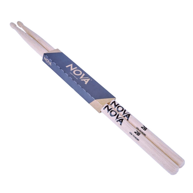 BAQUETAS NOVA 2B CLASSIC HICKORY PUNTA MADERA - 2
