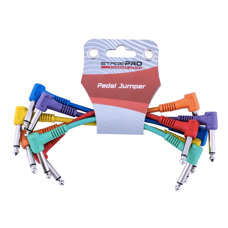 PACK 6 CABLES PARA INSTRUMENTO 15CM STAGE PRO SPG6 - 1