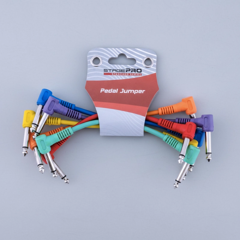 PACK 6 CABLES PARA INSTRUMENTO 15CM STAGE PRO SPG6 - 4
