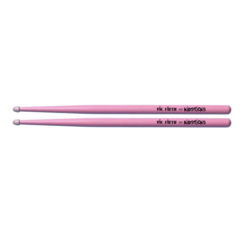 BAQUETAS VIC FIRTH KIDSTICKS ROSA PARA NIÑOS MADERA - 2
