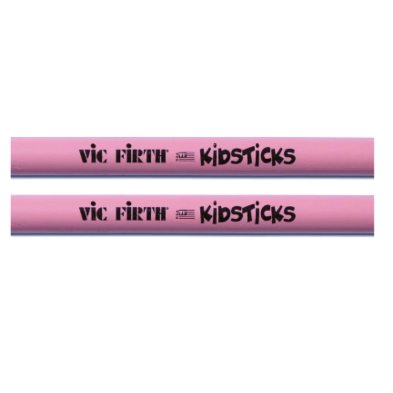 BAQUETAS VIC FIRTH KIDSTICKS ROSA PARA NIÑOS MADERA - 3