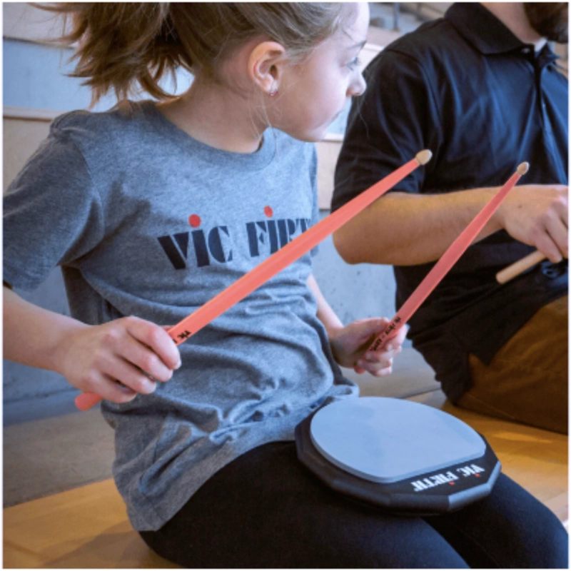 BAQUETAS VIC FIRTH KIDSTICKS ROSA PARA NIÑOS MADERA - 6