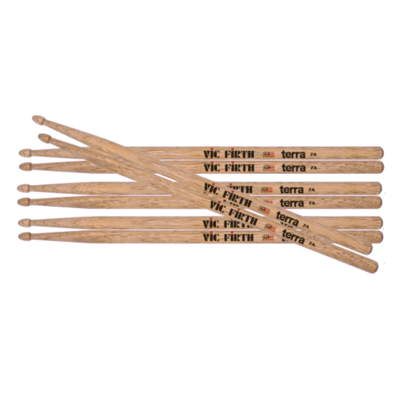 PACK 4 PARES BAQUETAS VIC FIRTH TERRA 7AT AMERICAN CLASSIC - 1