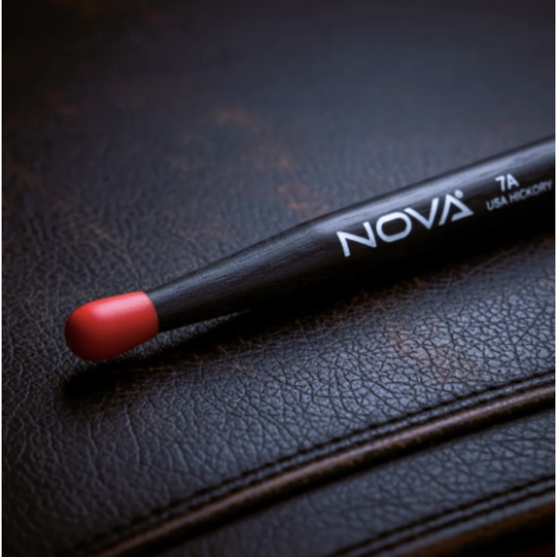 BAQUETAS VIC FIRTH NOVA N7AN 7A PUNTA NYLON NEGRAS - 2
