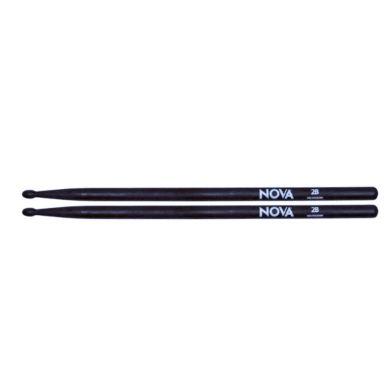 BAQUETAS VIC FIRTH NOVA N2BB 2B NEGRAS PUNTA MADERA - 1