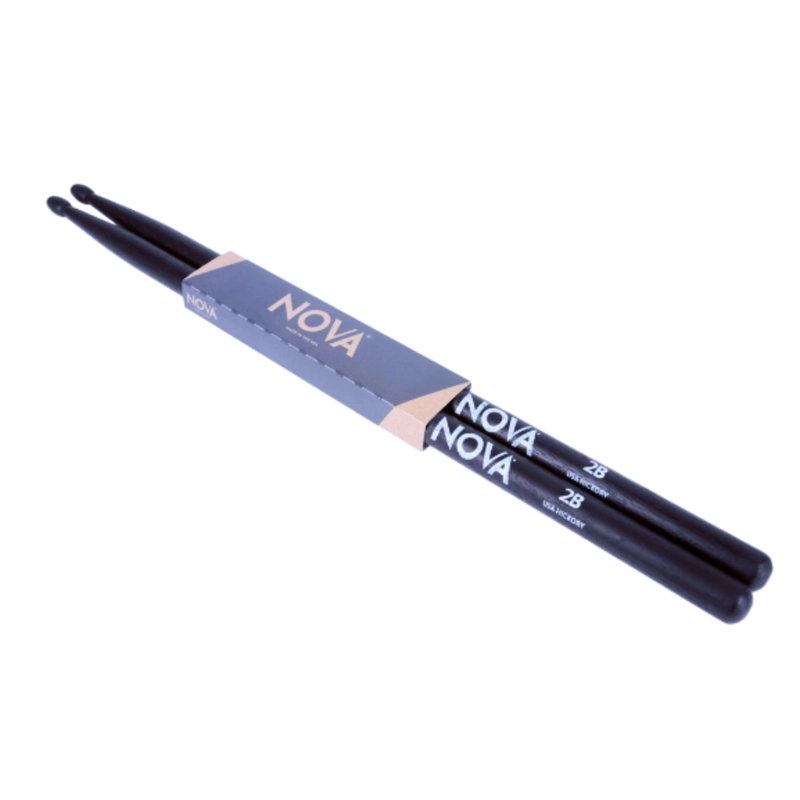 BAQUETAS VIC FIRTH NOVA N2BB 2B NEGRAS PUNTA MADERA - 2