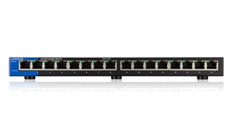 SWITCH LGS116 GIGABIT ETHERNET (10/100/1000) NEGRO - 2