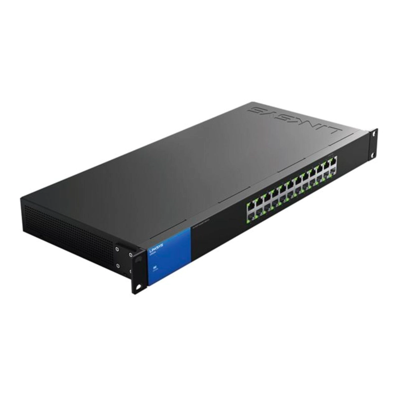 SWITCH LGS124 GIGABIT ETHERNET (10/100/1000) 1U NEGRO - 1