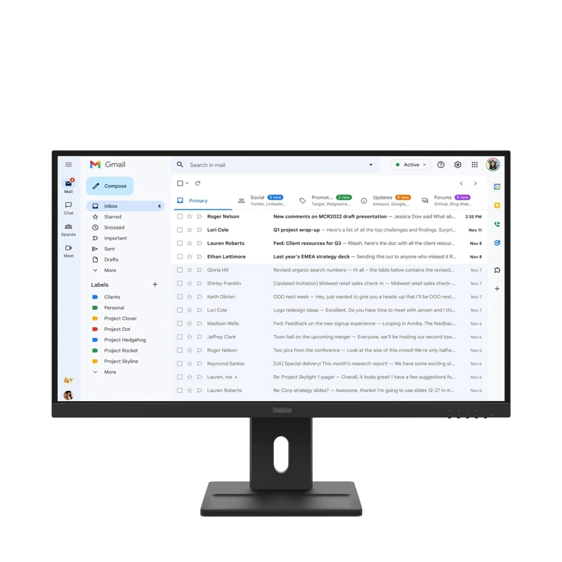 MONITOR LENOVO THINKVISION E27-40 27' IPS FHD 100HZ - 1