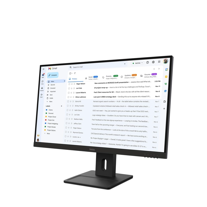MONITOR LENOVO THINKVISION E27-40 27' IPS FHD 100HZ - 9