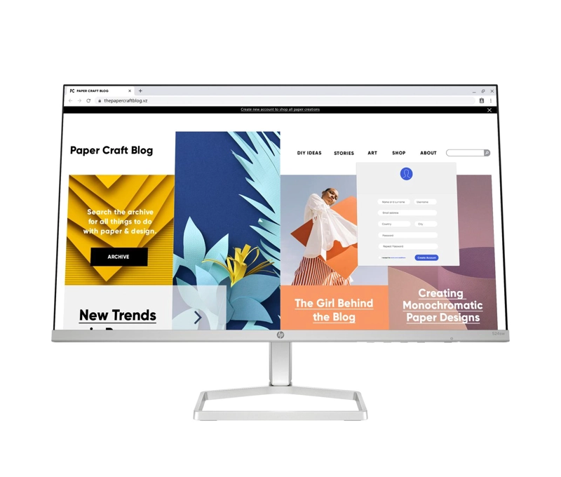 MONITOR HP SERIE 5 524SW 23.8' FHD IPS 100HZ BLANCO - 1