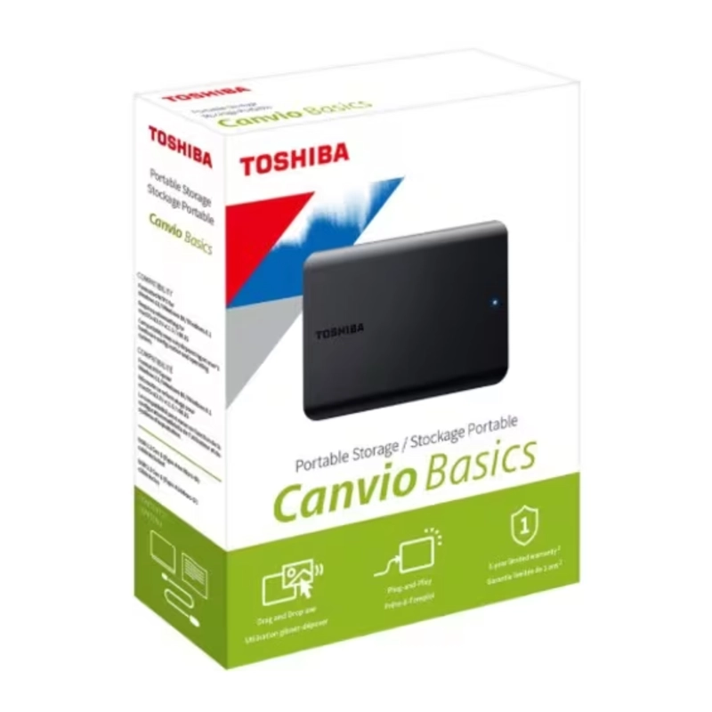 DISCO DURO EXTERNO TOSHIBA CANVIO BASICS 2TB USB 3.0 - 2