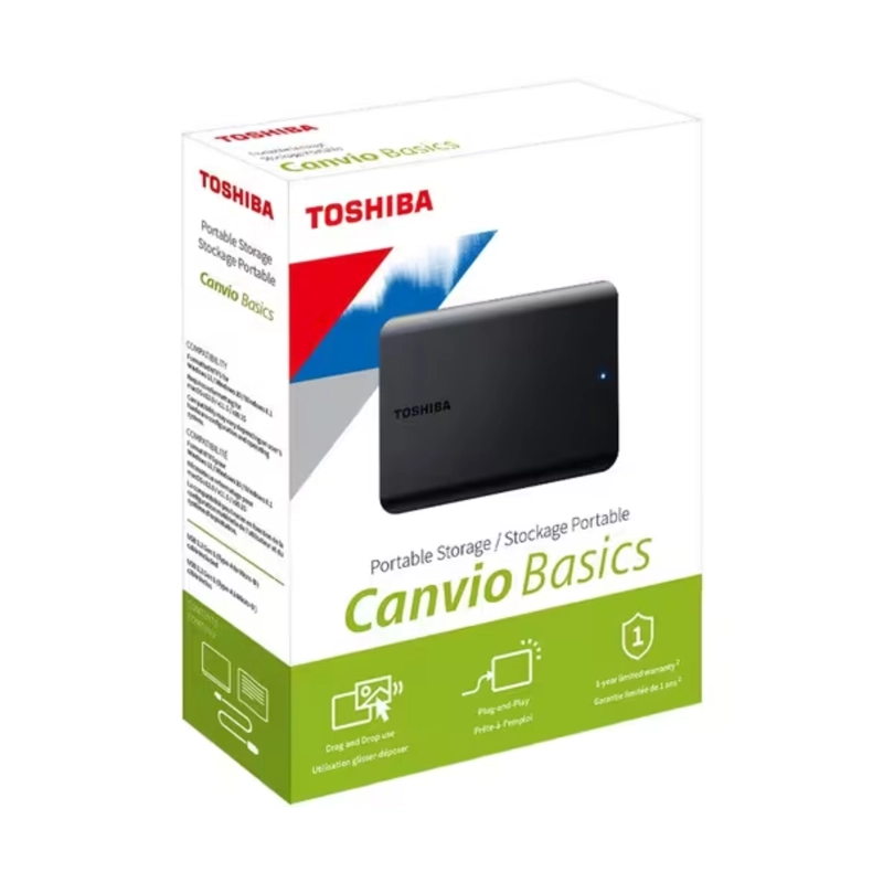 DISCO DURO EXTERNO TOSHIBA CANVIO BASICS 4TB USB 3.0 - 3