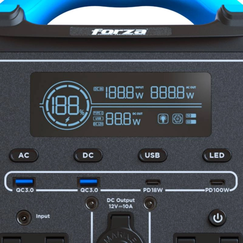 GENERADOR PORTATIL FORZA TITAN 700W 220V 551WH - 2