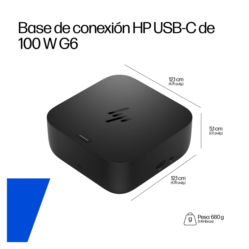 DOCKING STATION HP USB-C G6 100W 4K UNIVERSAL - 7