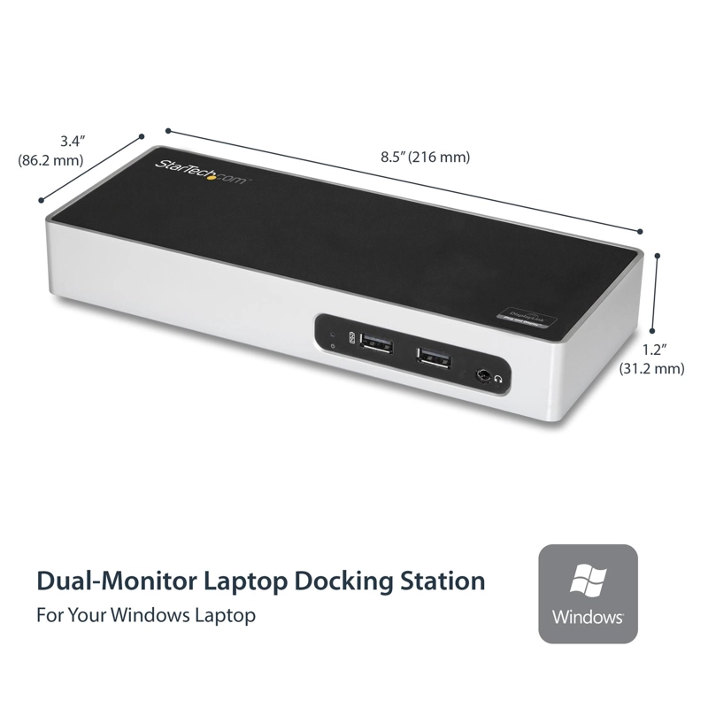 DOCKING STATION STARTECH DK30ADD USB 3.0 DUAL MONITOR - 3