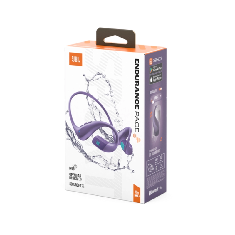AUDIFONOS JBL ENDURANCE PACE DEPORTIVOS BLUETOOTH IP68 PURPURA - 6