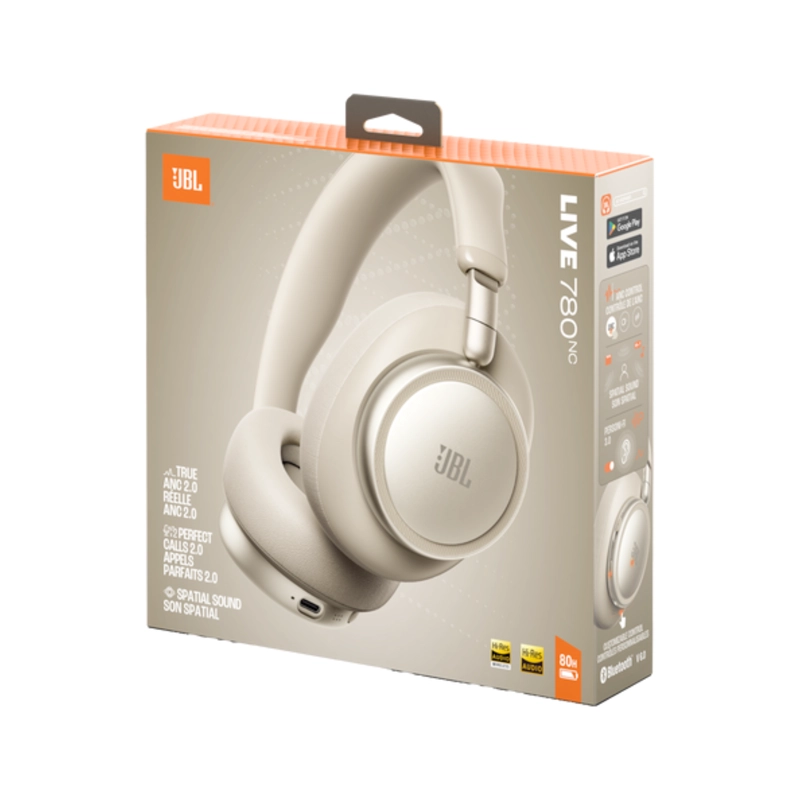 AUDIFONOS JBL LIVE 780NC BLUETOOTH CHAMPAGNE - 7