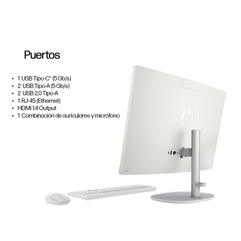 PC TODO EN UNO HP 24-CR0232LA RYZEN 3 8GB 512GB SSD - 6