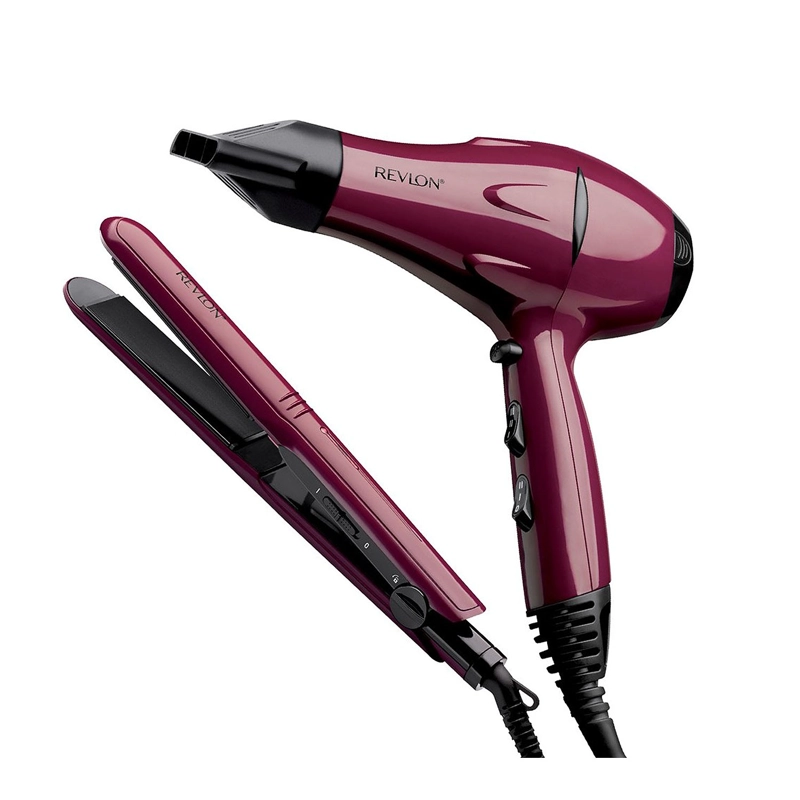 REVLON COMBO SECADOR Y PLANCHA ALISADOR DE VIAJE RVDR5230LA2 - 1