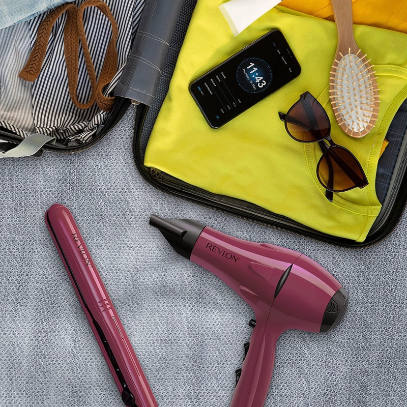 REVLON COMBO SECADOR Y PLANCHA ALISADOR DE VIAJE RVDR5230LA2 - 6