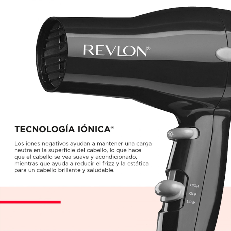 REVLON SECADOR COMPACTO IONICO NEGRO RVDR5260BLA2 - 5