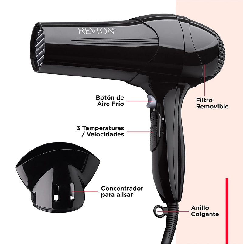 REVLON SECADOR CONTROL FRIZZ NEGRO RVDR773LA2 - 6