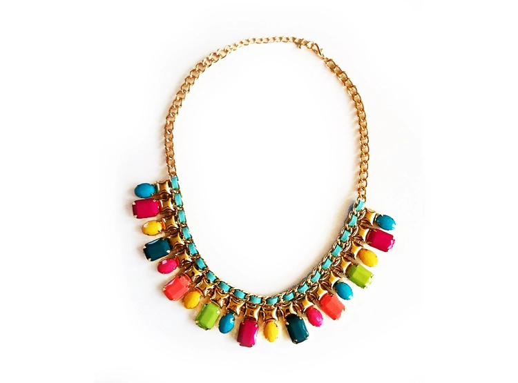 COLLAR AZTECA ARCOIRIS ESTUPRENDA - 1