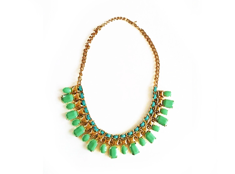 COLLAR AZTECA ESMERALDA ESTUPRENDA - 1