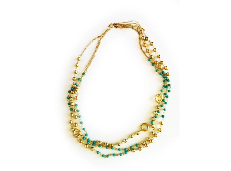 COLLAR GOLD PEARLS ESTUPRENDA - 1