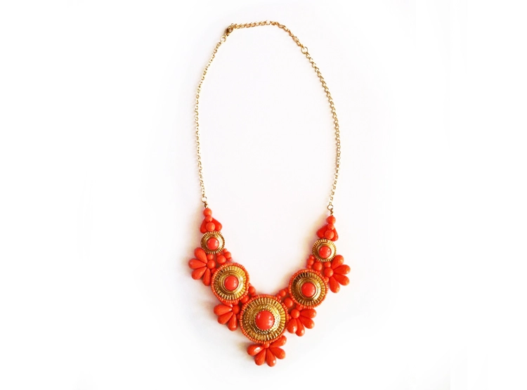COLLAR MEXICAN CORAL ESTUPRENDA - 1