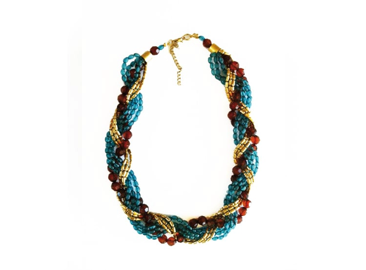 COLLAR TRENZA TRICOLOR ESTUPRENDA - 1