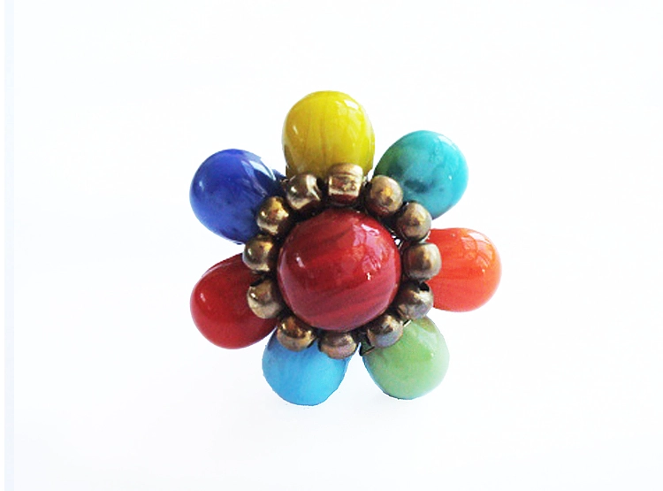 ANILLO FLOR DE 7 COLORES ESTUPRENDA - 1
