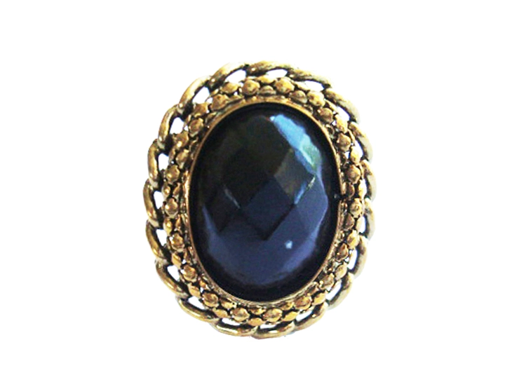 ANILLO NEGRO CALADO ESTUPRENDA - 1