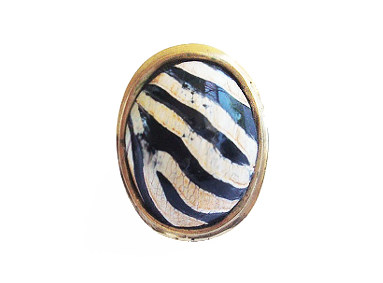 ANILLO BIG ZEBRA ESTUPRENDA - 1